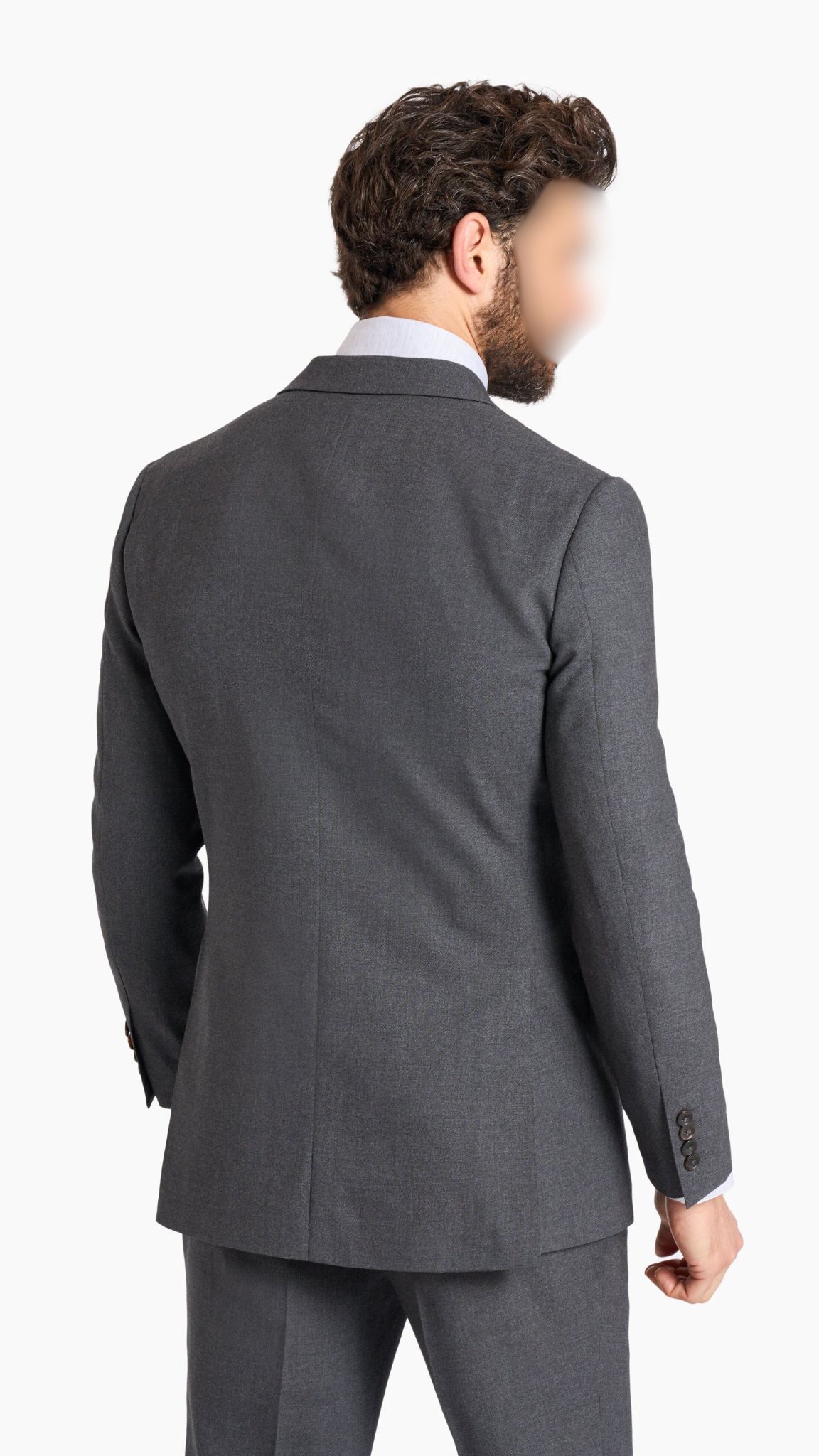 Double Breasted Charcoal Suit 5