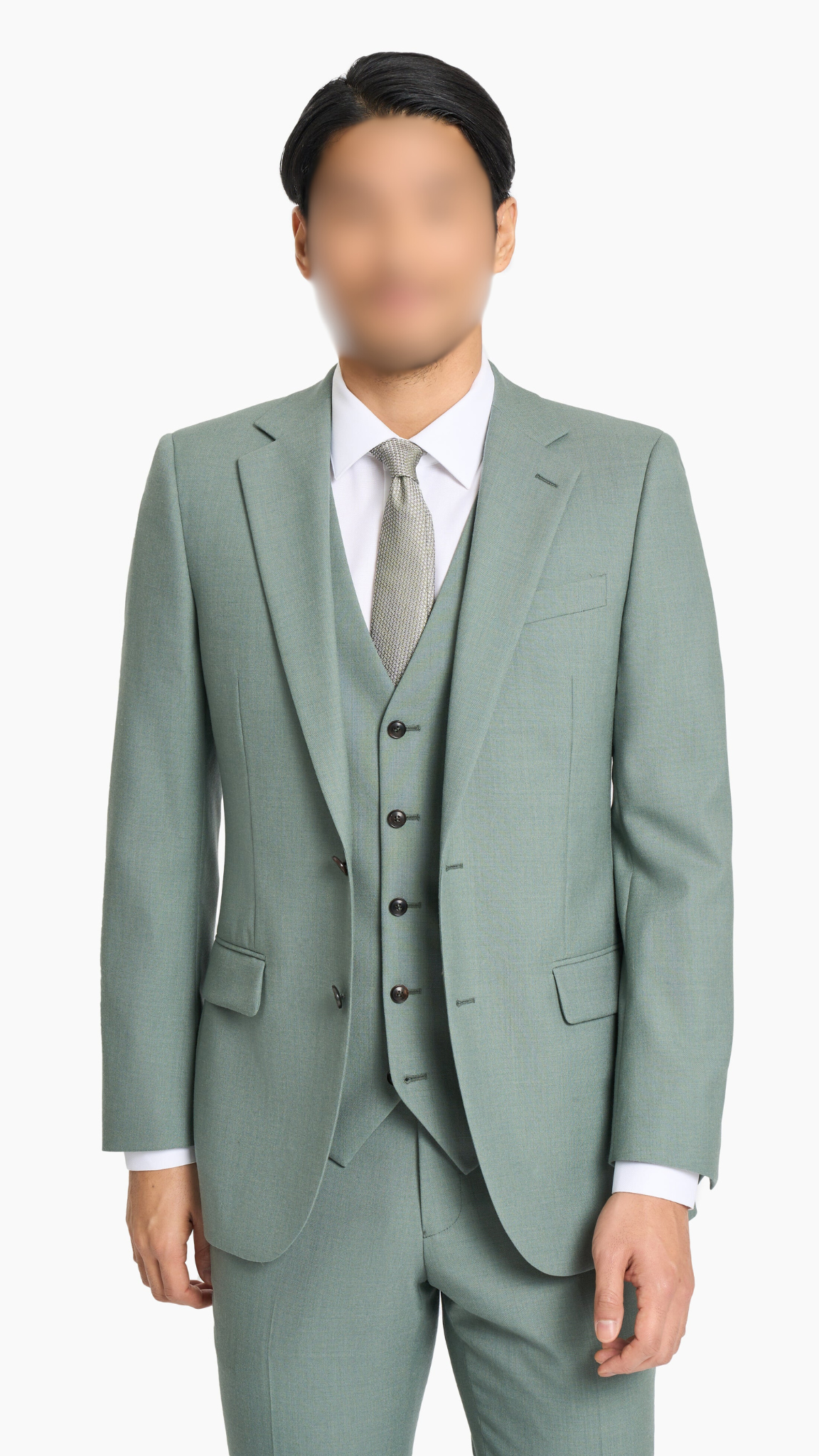 Green Hopsack Custom Suit 3