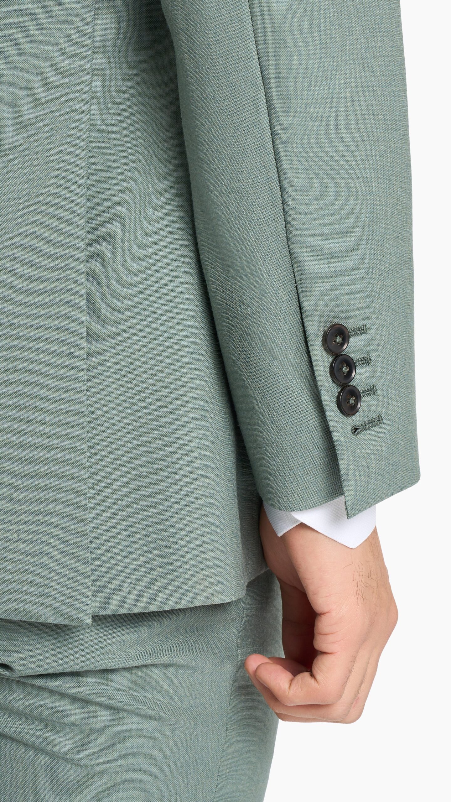 Green Hopsack Custom Suit 6