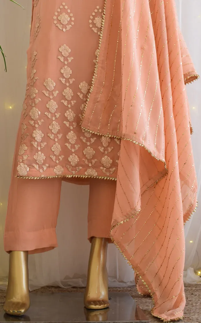 Slim Fit Georgette Pants (2)